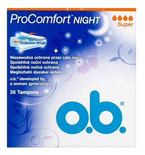 O.B., ProComfort, tampony Night Super, 36 szt. O.B.
