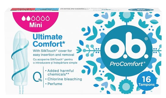 O.B. ProComfort, Ultimate, Mini Tampony, 16 Szt. OB