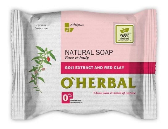 O'Herbal, mydło w kostce Goji i Czerwona glinka, 100 g O'Herbal