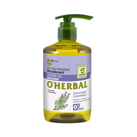 O'Herbal, Relaksujący żel pod prysznic z ekstraktem z lawendy, 750 ml Elfa Pharm