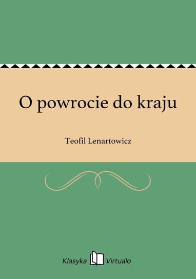 O powrocie do kraju - ebook epub Lenartowicz Teofil