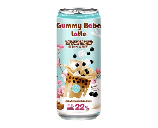 O'S Bubble Gummy Boba Latte Napój Mleczny  Z Brązowym Cukrem I  470Ml Inny producent