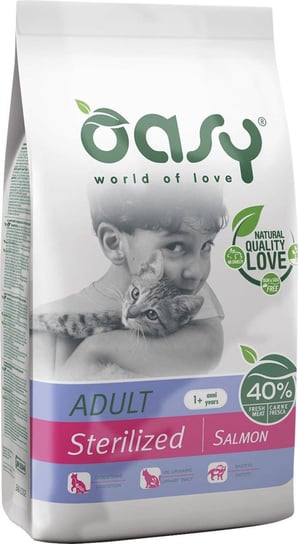 OASY DRY CAT Sterilized - Łosoś 1,5 kg Oasy