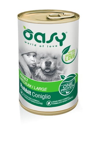 Oasy One Protein Dog Adult Królik 400g Oasy
