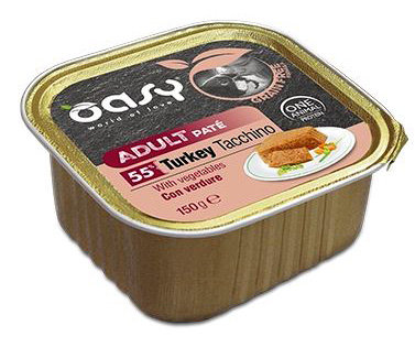 Oasy pies GF pate indyk z warzywami 150g Oasy