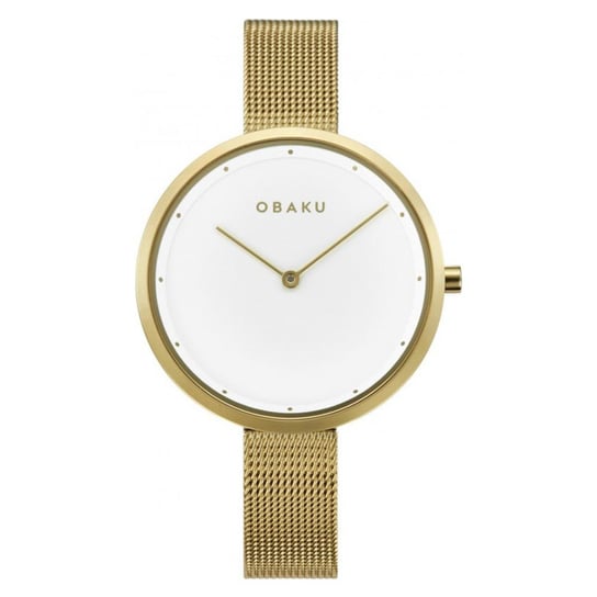 Obaku, Zegarek damski, Dok, V227LXGIMG1, złoty Obaku