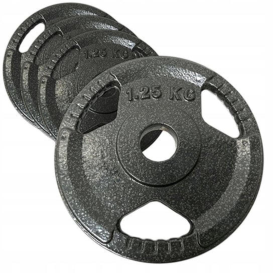 Obciążenie żeliwne 4x1,25kg talerz 28mm zestaw 5kg do ćwiczeń krążki SPORT FOR FUN