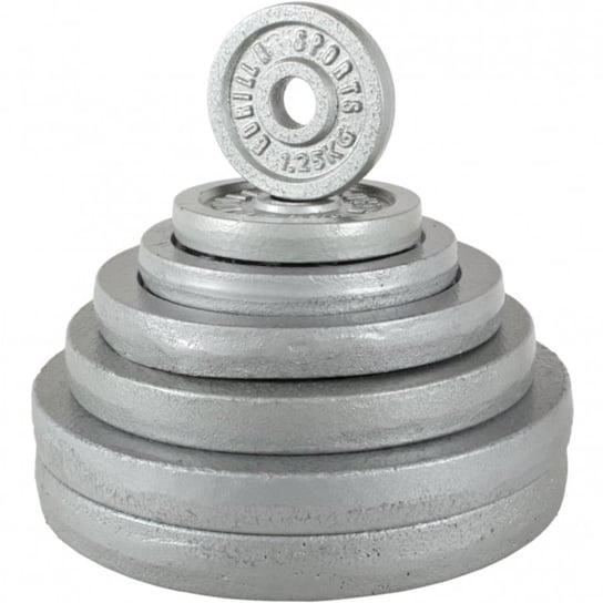 Obciążenie żeliwo srebrne pełne (0,5 - 30 kg) Gorilla Sports 31 mm - 1,25 kg Gorilla Sports