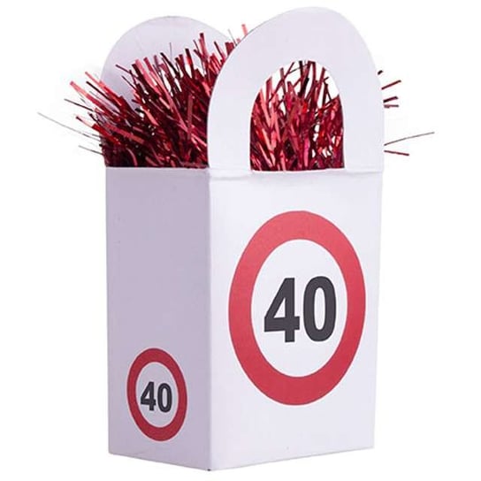 Obciążnik do balonów, "40 Traffic Birthday", 170 g Funny Fashion