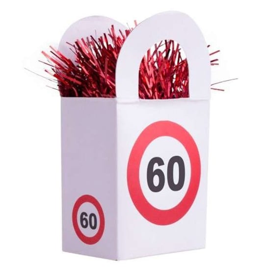 Obciążnik do balonów, "60 Traffic Birthday", 170 g Funny Fashion