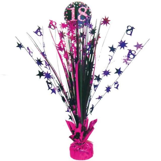 Obciążnik do balonów, Bukiet "18 Urodziny", różowy, 250 g Amscan