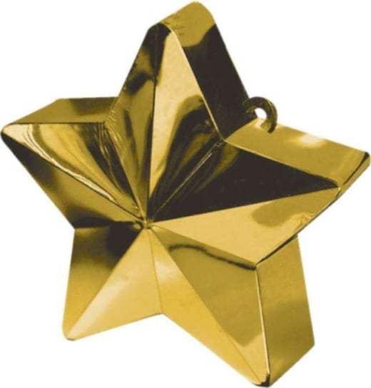 Obciążnik do balonów, Gwiazda, złoty, 170 g Amscan