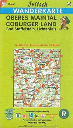 Oberes Maintal, Coburger Land 1 : 50 000. Fritsch Wanderkarte Fritsch Landkarten-Verlag, Fritsch Landkartenverlag E.K.
