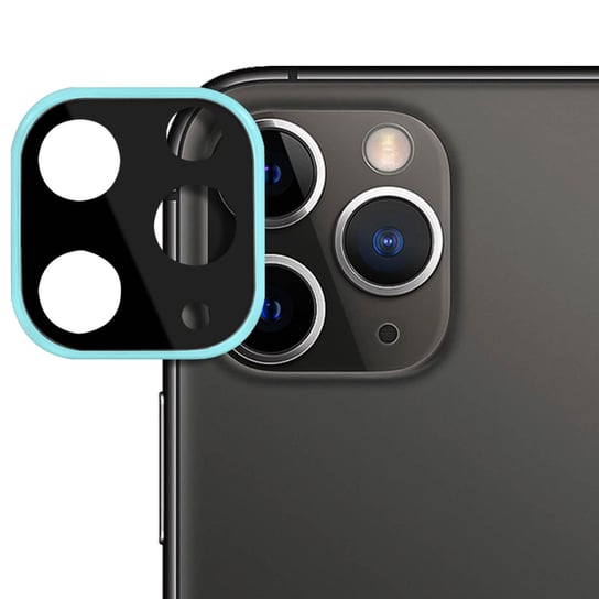 Obiektyw aparatu iPhone 11 Pro/ Pro Max 9H Szkło hartowane odporne na odciski palców - turkusowy Avizar