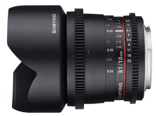 Obiektyw SAMYANG, 10 mm, T3.1 ED AS NCS CS-VDSLR / Canon Samyang