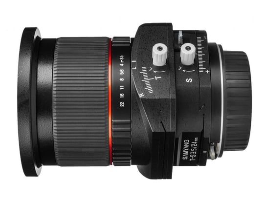 Obiektyw SAMYANG T-S 24 mm, f/3.5, ED AS UMC, bagnet Nikon Samyang