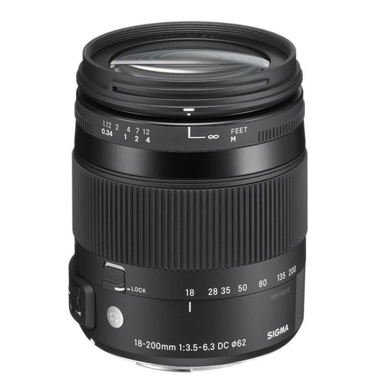 Obiektyw SIGMA C 18-200 mm, f/ 3.5-6.3, DC Macro OS HSM, bagnet Nikon F Sigma