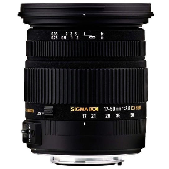 Obiektyw SIGMA Digital AF, 17-50 mm, f/2.8, EX DC OS HSM, bagnet Canon Sigma