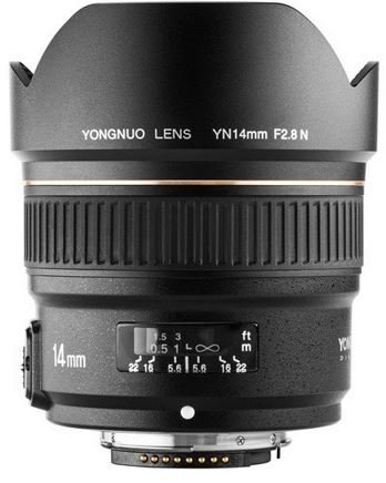 Obiektyw YONGNUO YN 14 mm f/2,8 do Nikon F Yongnuo