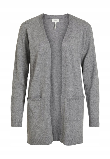 OBJECT SWETER DAMSKI SZARY KARDIGAN BASIC XS 1YDD Object
