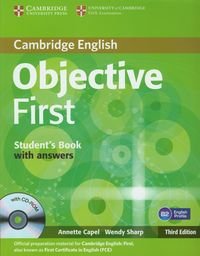 Objective First. Podręcznik języka angielskiego. Klasa 1. Liceum + CD Capel Annette, Sharp Wendy