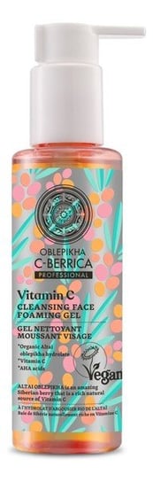 Oblepikha C-Berrica Wegański oczyszczający żel do twarzy z kwasami i witaminą C 145ml Oblepikha C-Berrica