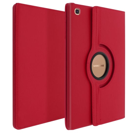 Obracane o 360° etui Folio z podstawką Amortyzujące Samsung Galaxy Tab S5e – czerwone Avizar