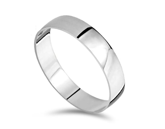 Obrączka Ślubna Klasyczna Wąska 5Mm Srebro 925 R16 Gold Point