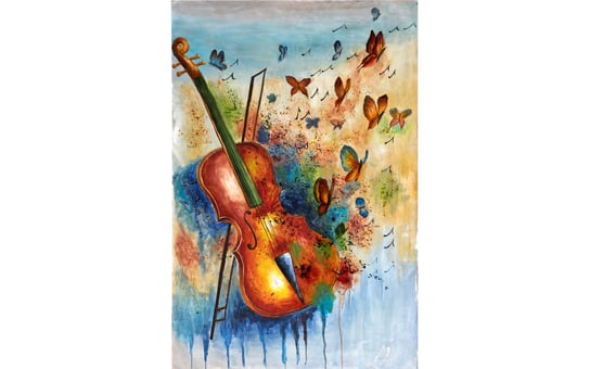 Obraz 100x150 cm Violin's Butterflies Witek Home