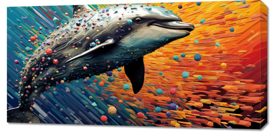 Obraz 100x50cm Delfin w Palecie Barw Zakito Posters
