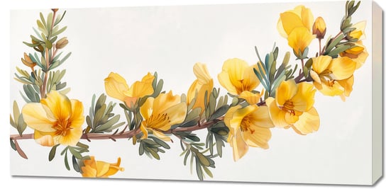 Obraz 100x50cm Żółte Kwiaty Inna marka