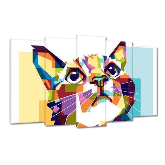 Obraz 100x60cm Abstrakcyjny kot ZeSmakiem