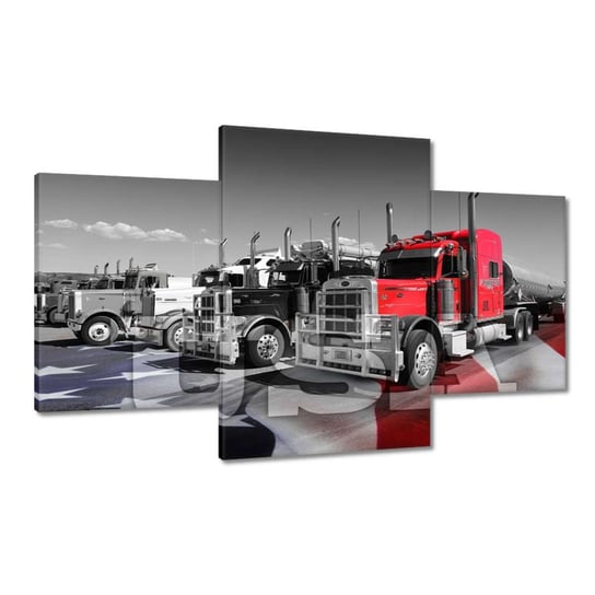 Obraz 100x60cm Amerykańskie ciężarówki ZeSmakiem