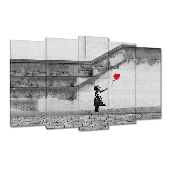 Obraz 100x60cm Banksy Dziewczynka Hope ZeSmakiem