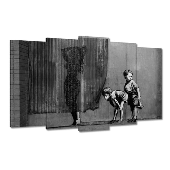 Obraz 100x60cm Banksy Laska prysznic ZeSmakiem