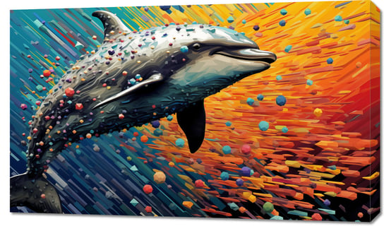Obraz 100x60cm Delfin w Palecie Barw Zakito Posters