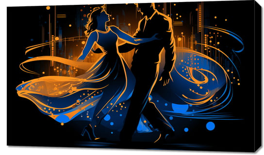 Obraz 100x60cm Taniec w Świetle Nocnej Aury Inna marka