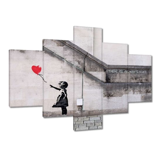 Obraz 100x70cm Banksy Dziewczyna Balonik ZeSmakiem