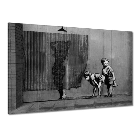 Obraz 100x70cm Banksy Laska prysznic ZeSmakiem
