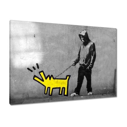 Obraz 100x70cm Banksy Piesek ZeSmakiem