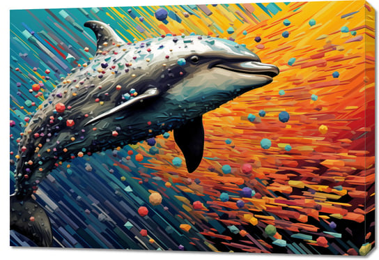 Obraz 100x70cm Delfin w Palecie Barw Zakito Posters