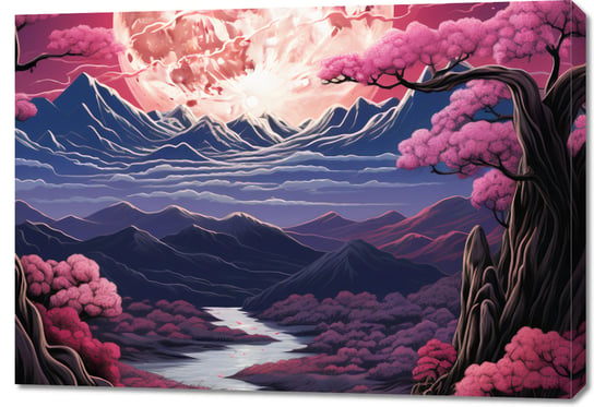 Obraz 100x70cm Różowa Kraina Marzeń Zakito Posters