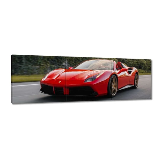 Obraz 120x40cm Czerwone Ferrari na drodze ZeSmakiem