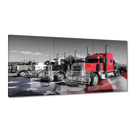 Obraz 120x60cm Amerykańskie ciężarówki ZeSmakiem