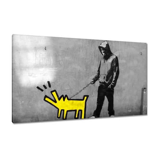 Obraz 120x70cm Banksy Piesek ZeSmakiem