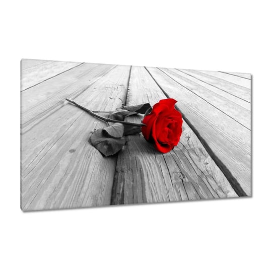 Obraz 120x70cm Czerwona róża na moście ZeSmakiem