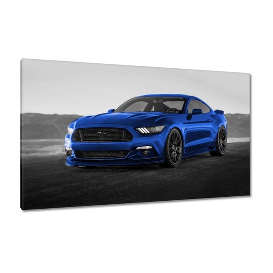 Obraz 120x70cm Niebieski Ford Mustang ZeSmakiem