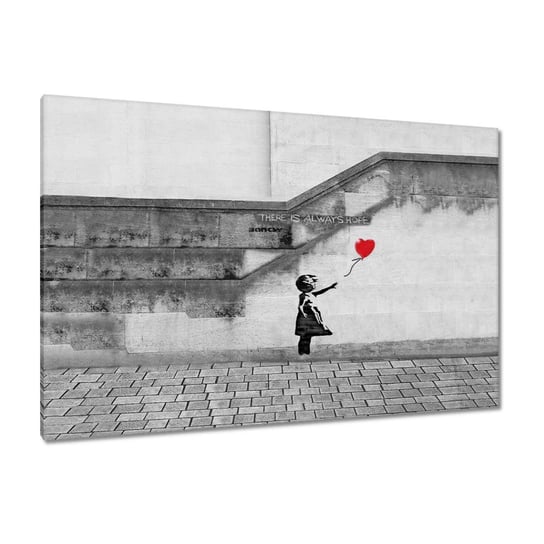 Obraz 120x80cm Banksy Dziewczynka Hope ZeSmakiem
