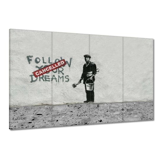 Obraz 120x80cm Banksy Follow Your Dreams ZeSmakiem