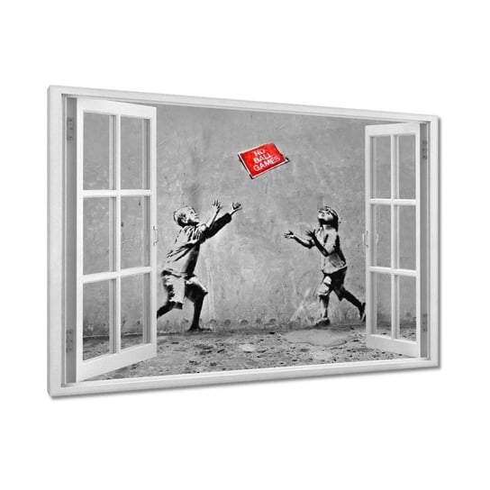 Obraz 120x80cm Banksy No Ball Games ZeSmakiem